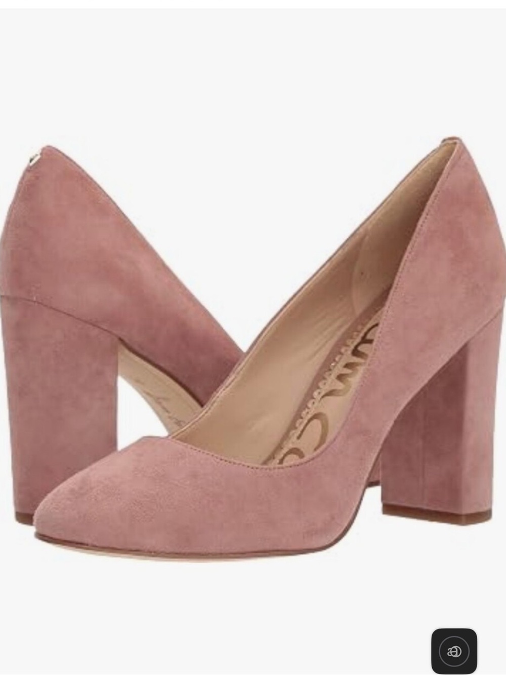 Sam Edelman Pink Block Heel Pumps